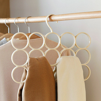 围巾收纳挂架-多功能挂丝巾腰带领带的架子圈圈环